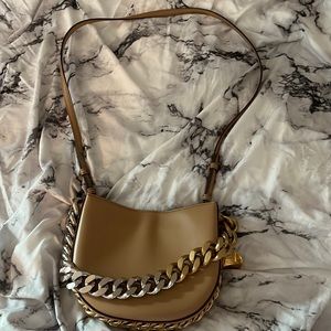 Stella McCartney frame shoulder bag in sand